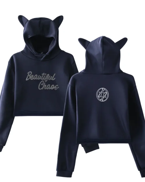 Katseye Cropped Hoodie #7