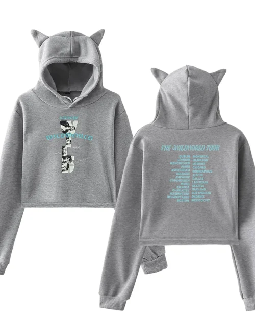 KATSEYE Wildworld Tour Cropped Hoodie